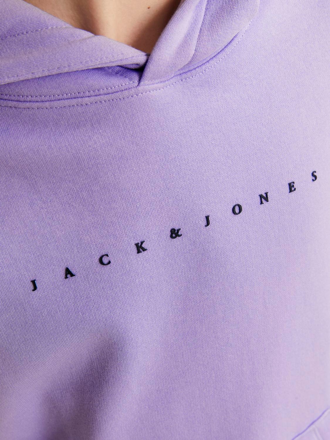 Jack & Jones Logo Kapuutsiga pusa Junior -Purple Rose - 12237468