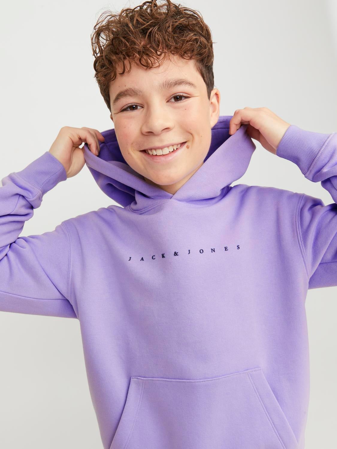 Sweat capuche Imprim Pour les gar ons Violet clair Jack