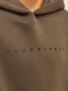 Jack & Jones Logo Hoodie For boys -Canteen - 12237468