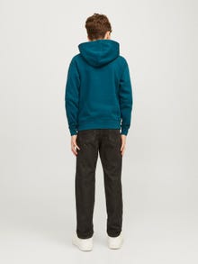 Jack & Jones Hoodie Logo Para meninos -Deep Teal - 12237468