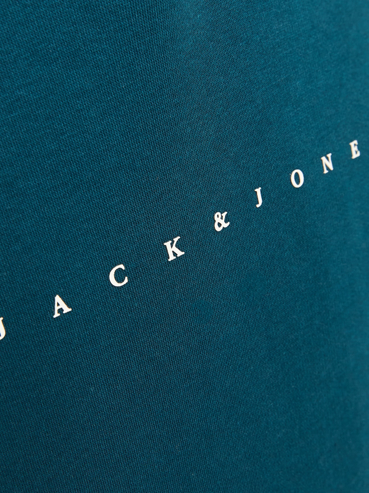 Jack & Jones Z logo Bluza z kapturem Dla chłopców -Deep Teal - 12237468