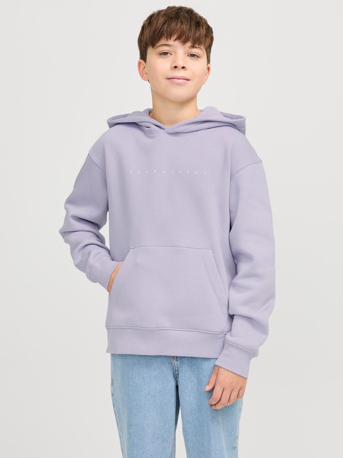 Purple hoodie boy sale