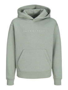 Jack & Jones Sudadera con capucha Logotipo Junior -Iceberg Green - 12237468