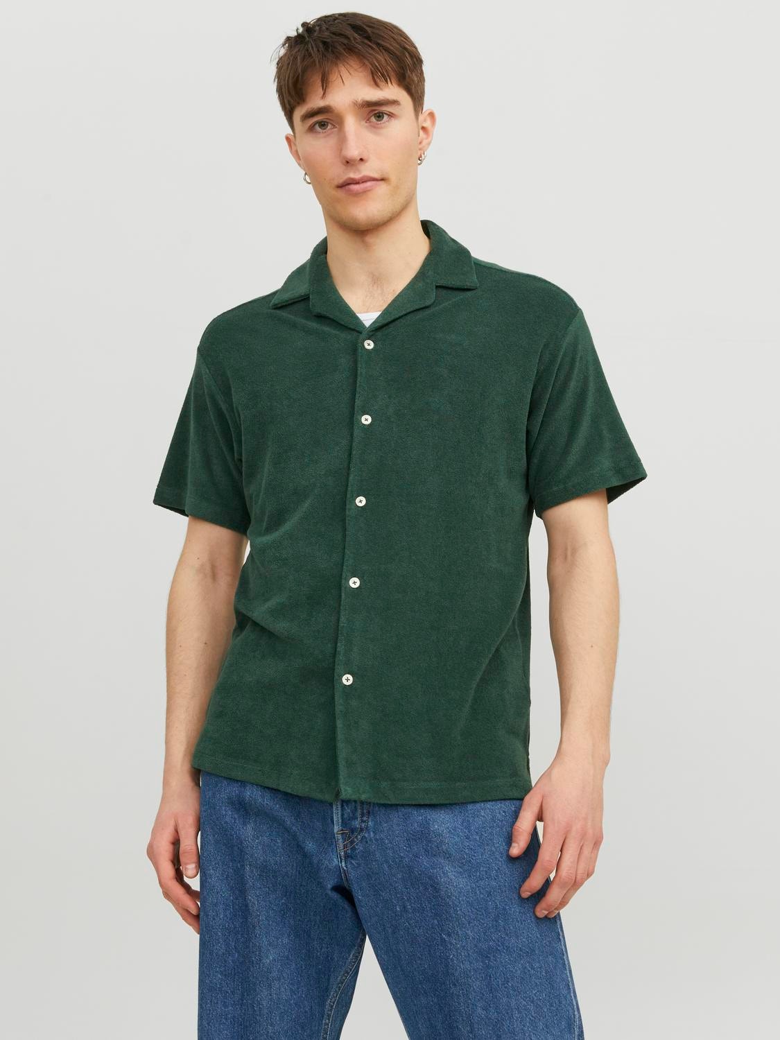 Jack & Jones Regular Fit Hawaii skjorte -Trekking Green - 12237487