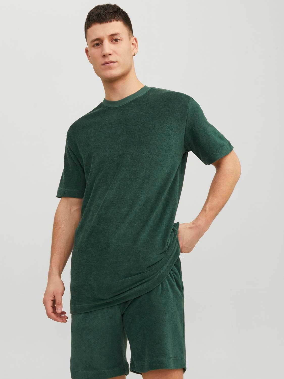 T-shirt Uni Col Rond - Jack & Jones - Modalova