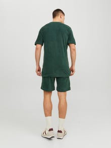 Jack & Jones Enfärgat Rundringning T-shirt -Trekking Green - 12237489