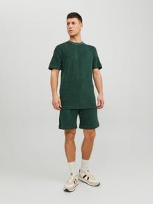 Jack & Jones Enfärgat Rundringning T-shirt -Trekking Green - 12237489