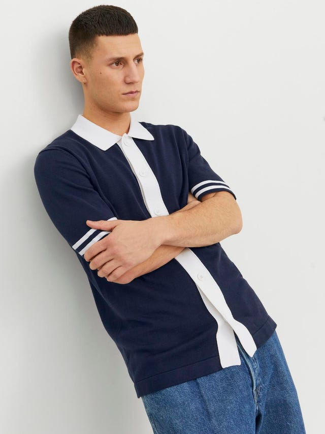 Jack & Jones Colour Blocking Hemdkragen Polo - 12237495