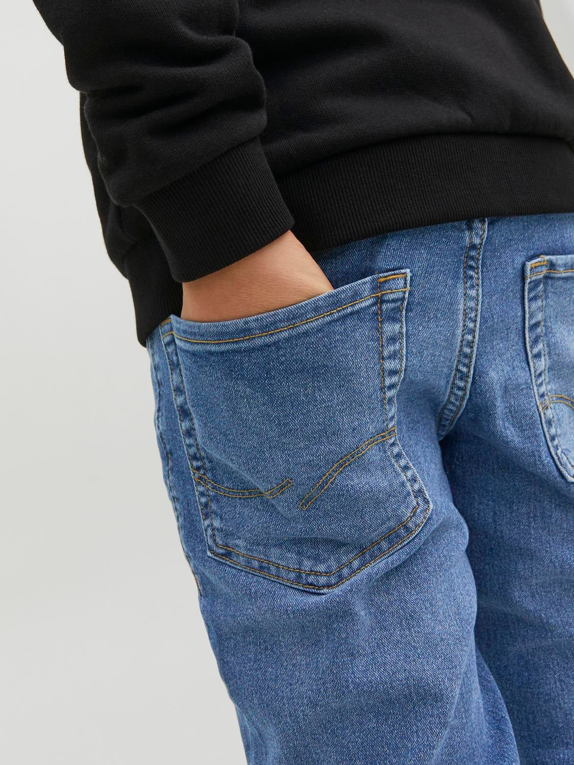 JJILIAM JJORIGINAL MF 071 Skinny Jeans Für jungs | Mittelblau 