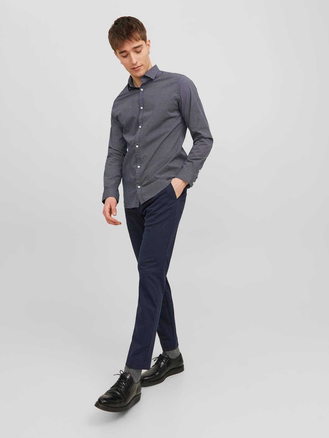 Jack & Jones Slim Fit Chino trousers -Navy Blazer - 12237523