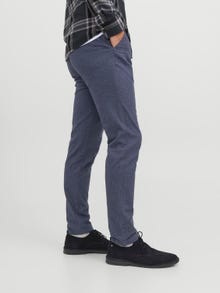 Jack & Jones Slim Fit Puuvillased püksid -Navy Blazer - 12237541