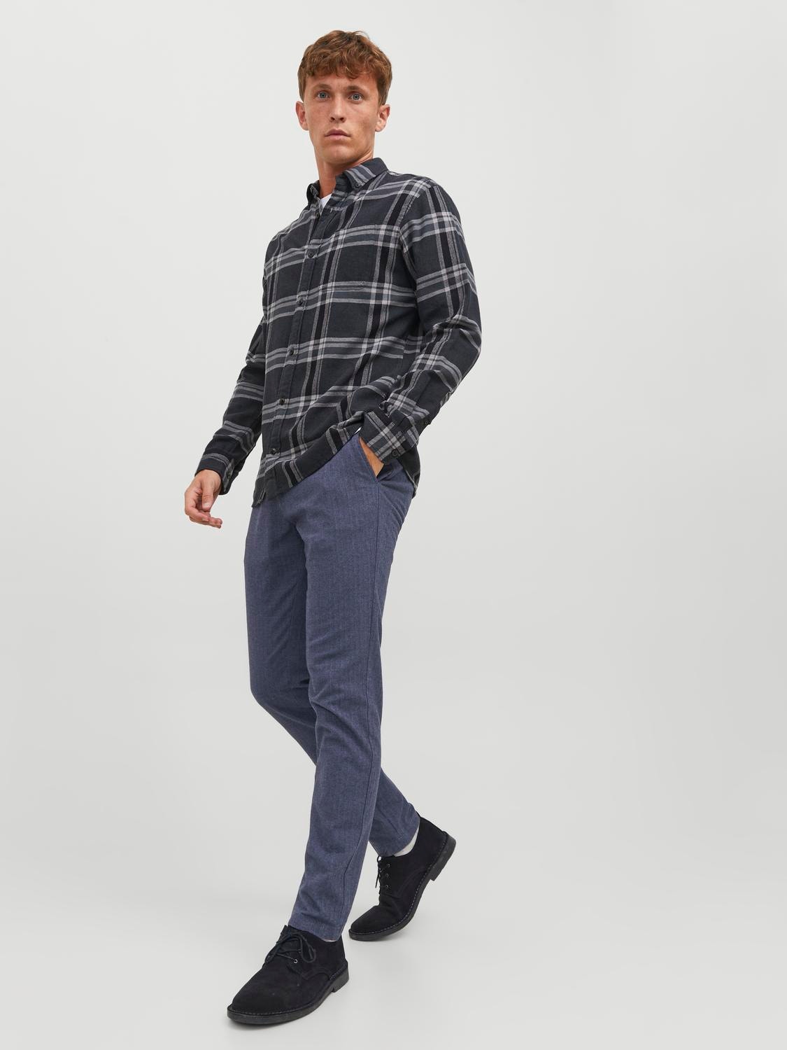 Jack & Jones Pantaloni chino Slim Fit -Navy Blazer - 12237541