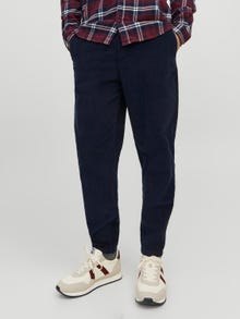 Jack & Jones Loose Fit Plátěné kalhoty Chino -Navy Blazer - 12237547