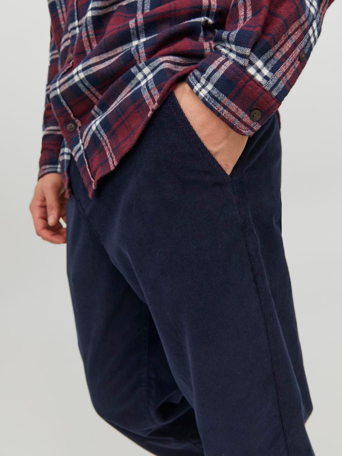 Jack & Jones Loose Fit Chino trousers -Navy Blazer - 12237547