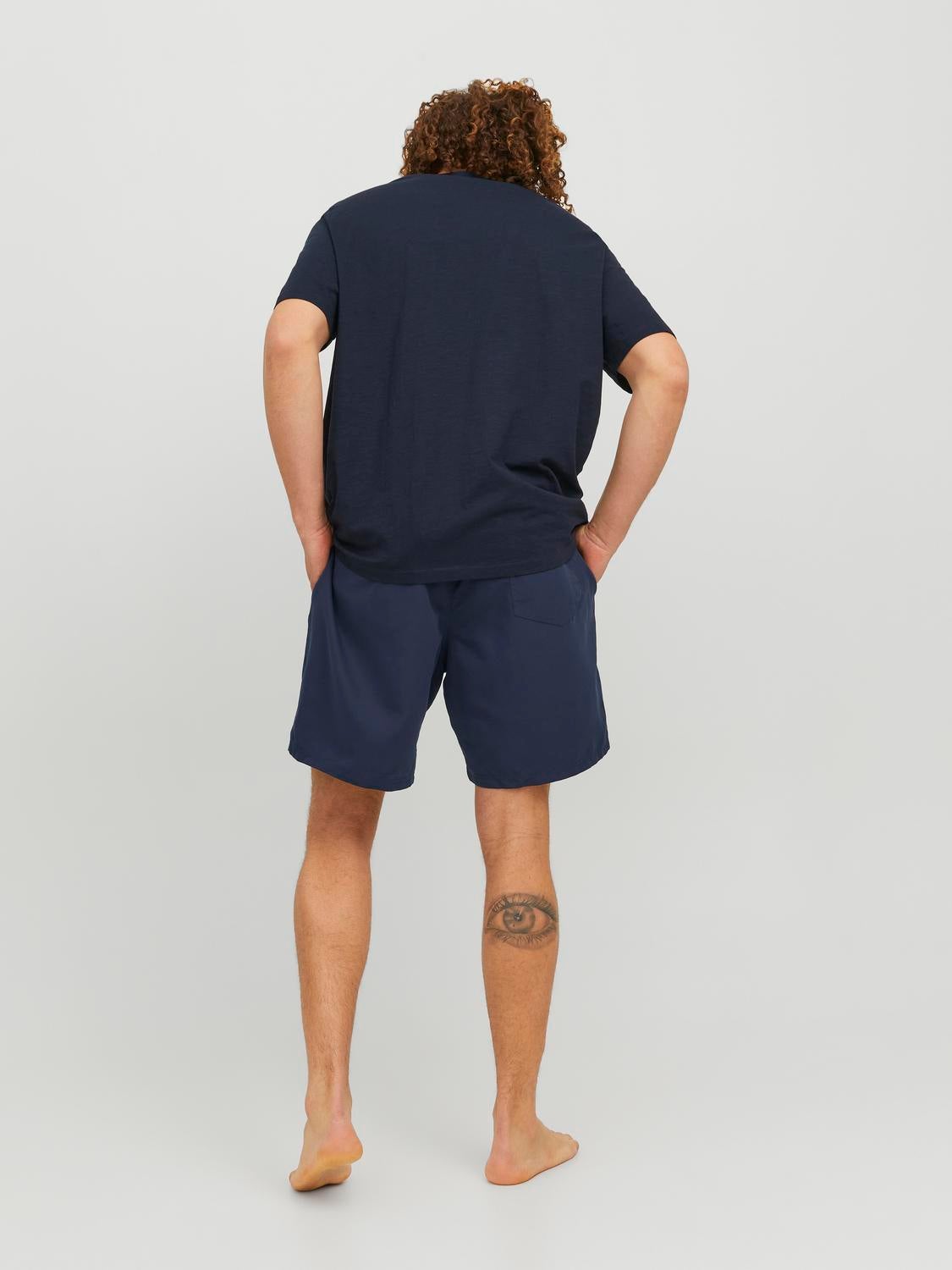 Navy plus size swim on sale shorts