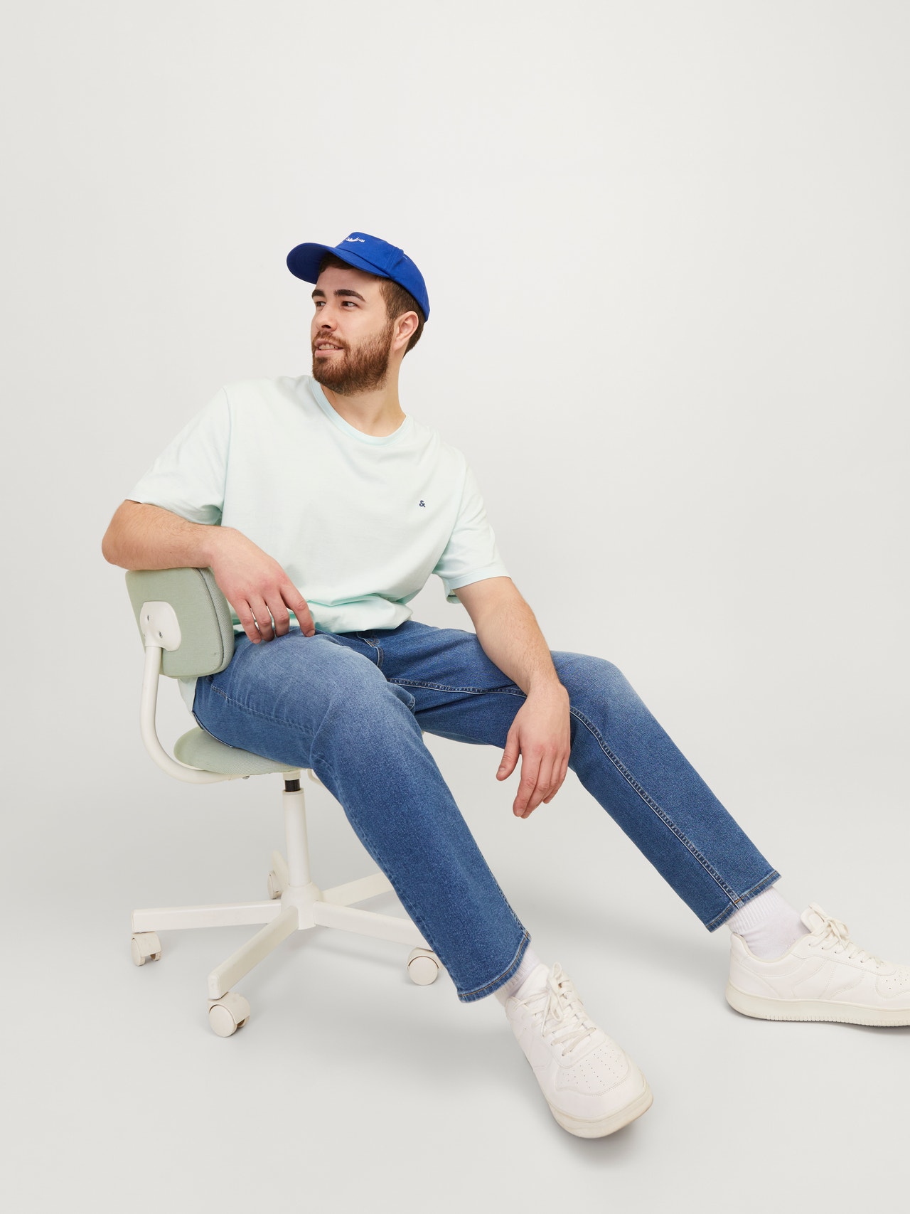 JACK & JONES Jjialex Jjoriginal Shorts, Pantaloncini Blu Denim, Taglio Largo, Per Uomo, Taglia S