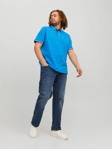 Jack & Jones Plius JJIGLENN JJORIGINAL MF 070 NOOS PLS Priglundantys džinsai -Blue Denim - 12237576