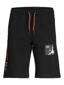 Jack & Jones Regular Fit Sweatstof shorts Voor jongens -Black - 12237594