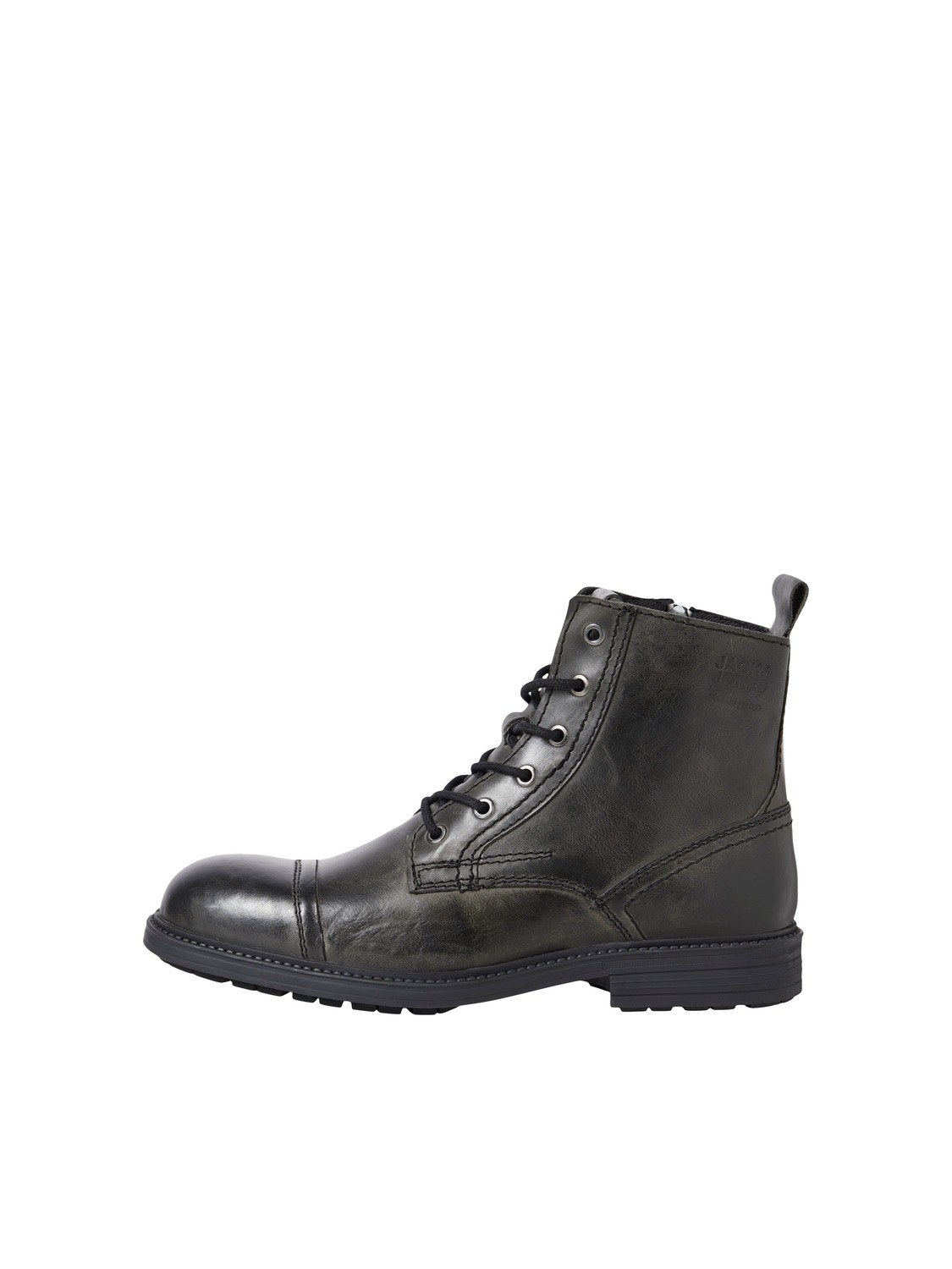 Jack & Jones Lær Boots -Anthracite - 12237617