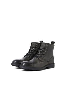 Jack & Jones Leather Boots -Anthracite - 12237617