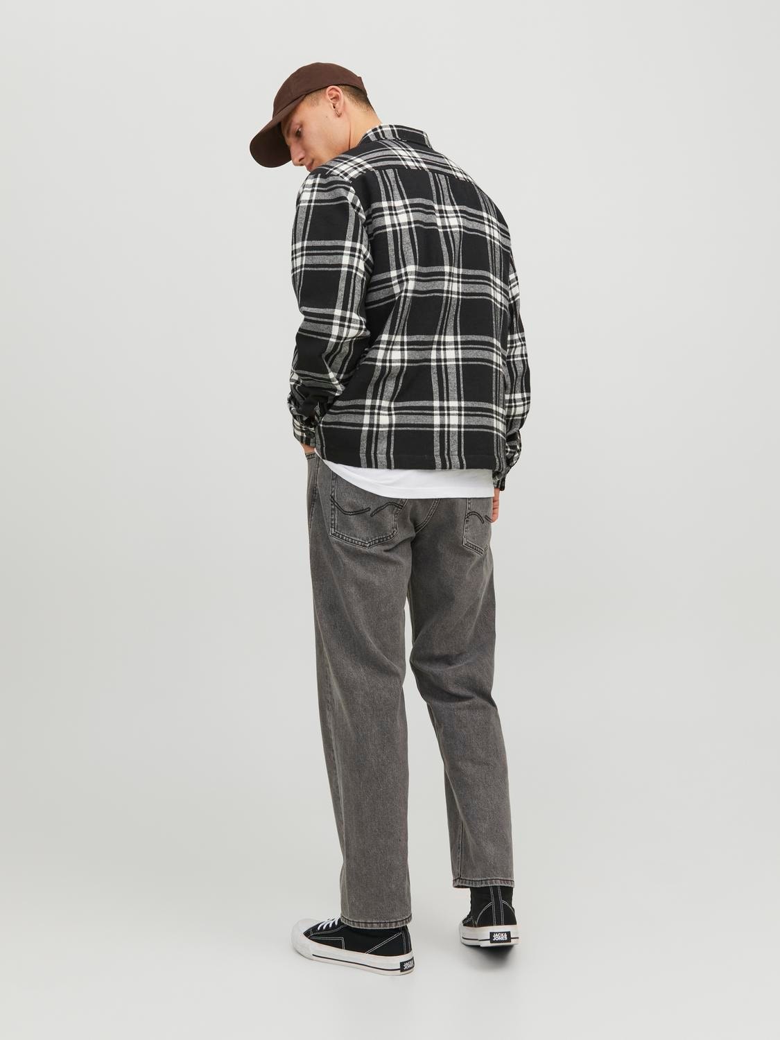 Jack & Jones JJIEDDIE JJORIGINAL MF 312 Loose fit Džinsai -Grey Denim - 12237645