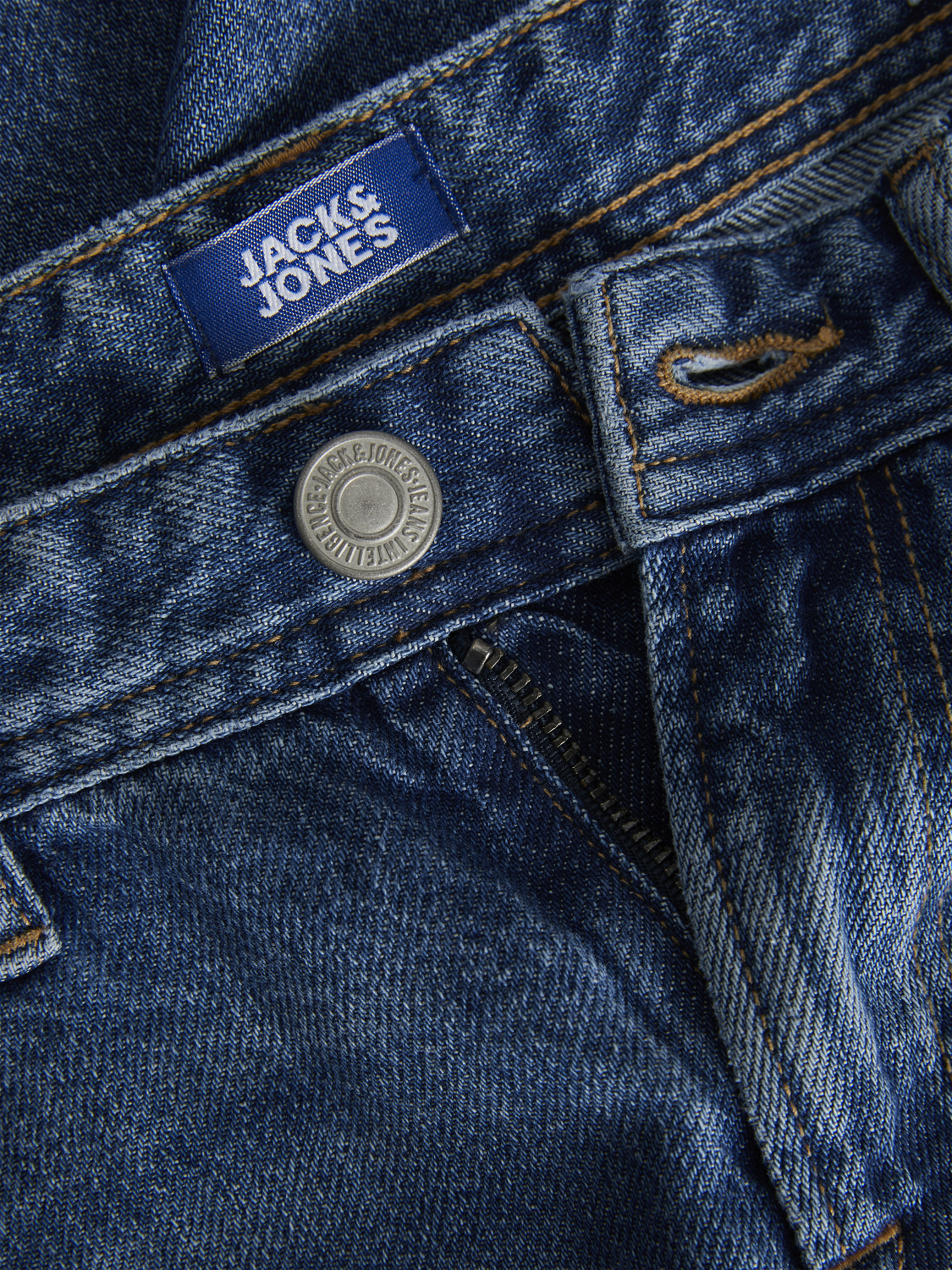 Jack & Jones JJICHRIS JJORIGINAL MF 755 Relaxed Fit Jeans For boys -Blue Denim - 12237676