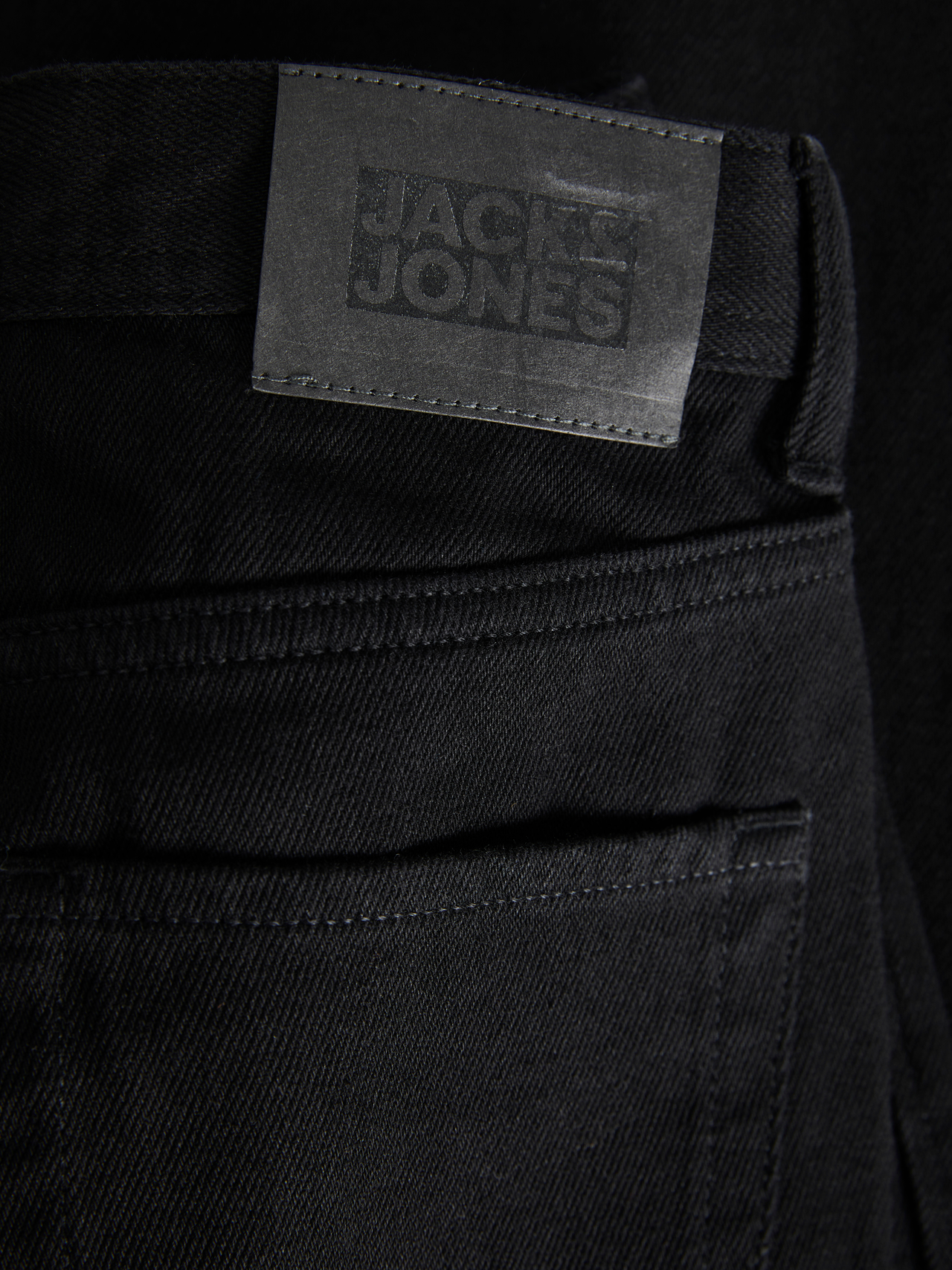 Jack & Jones JJICHRIS JJORIGINAL MF 758 Relaxed Fit Jeans Para chicos -Black Denim - 12237679