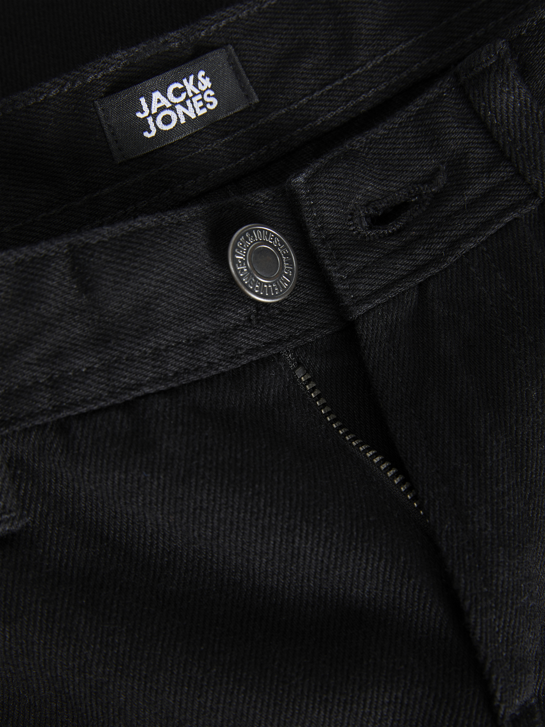 Jack & Jones JJICHRIS JJORIGINAL MF 758 Relaxed Fit Jeans Para chicos -Black Denim - 12237679