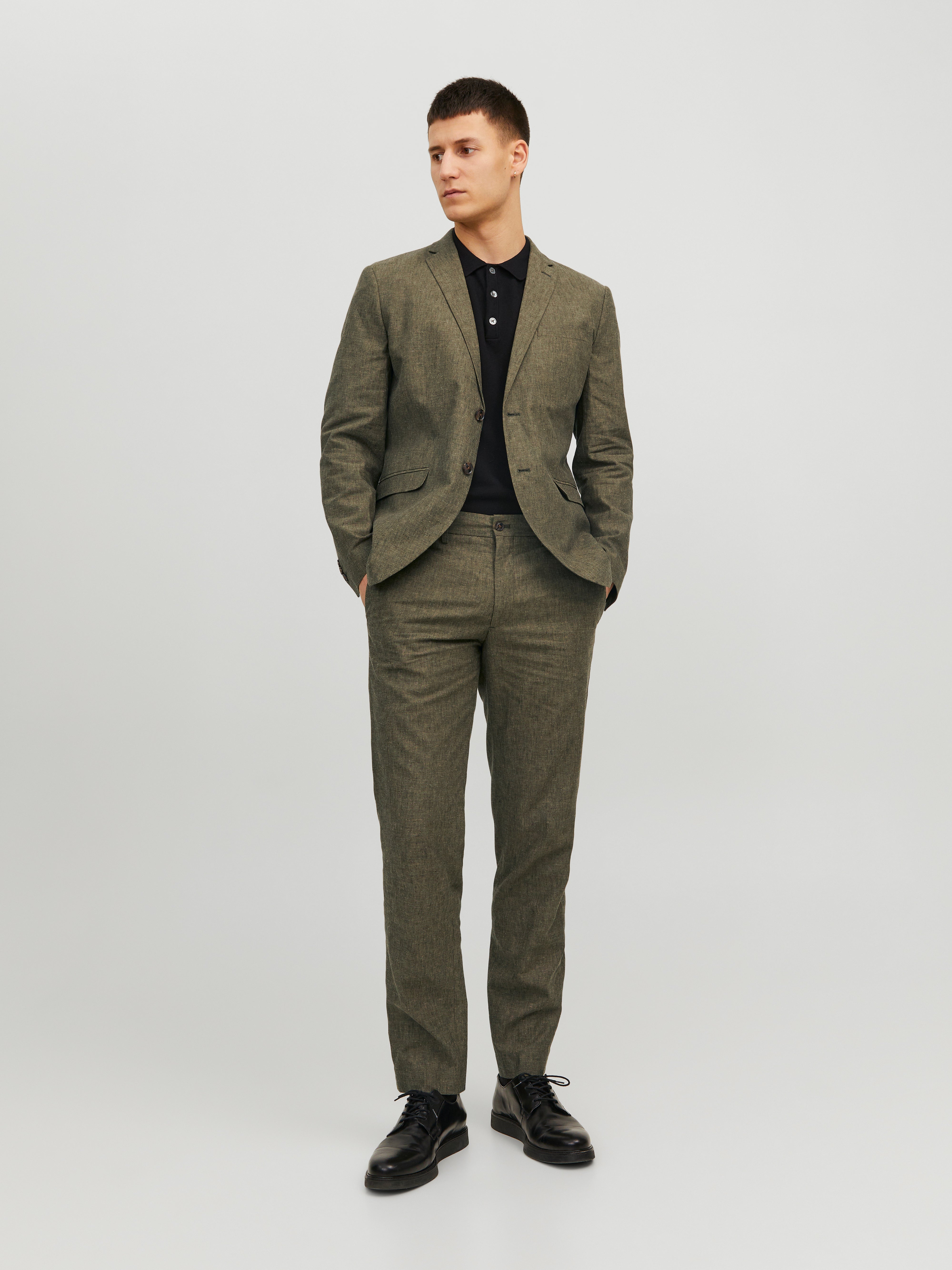 Jack & Jones JPRRIVIERA Slim Fit Suit -Olive Night - 12237723