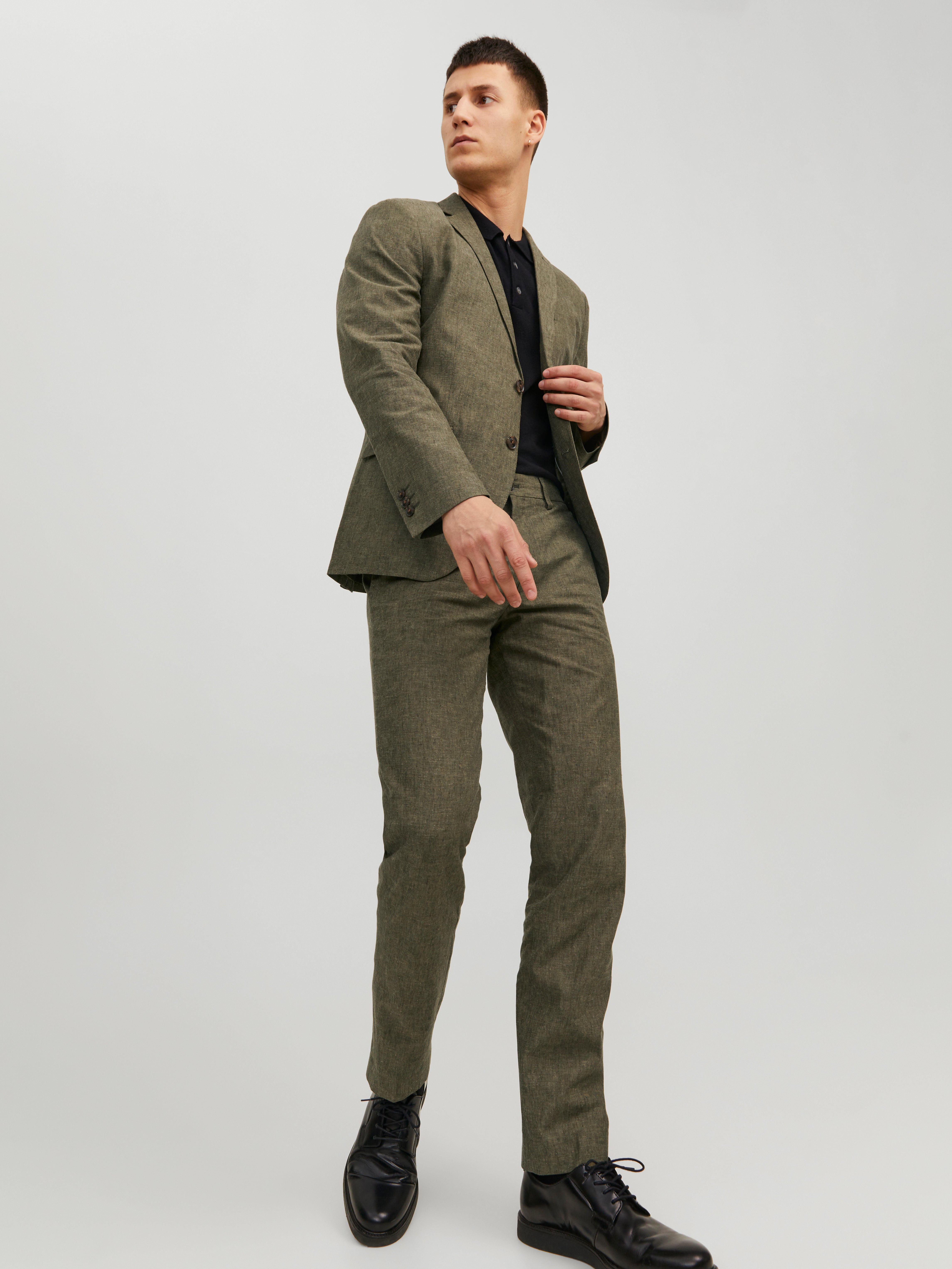 Jack & Jones JPRRIVIERA Slim Fit Suit -Olive Night - 12237723