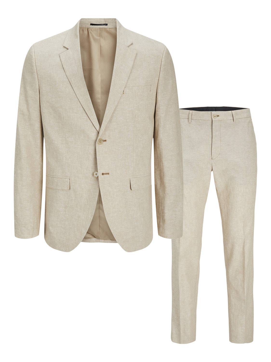 Jack & Jones JPRRIVIERA Slim Fit Suit -Travertine - 12237723