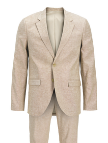 Jack & Jones JPRRIVIERA Slim Fit Suit -Travertine - 12237723