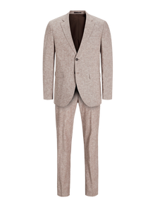 Jack & Jones JPRRIVIERA Slim Fit Suit -Coffee Quartz - 12237723