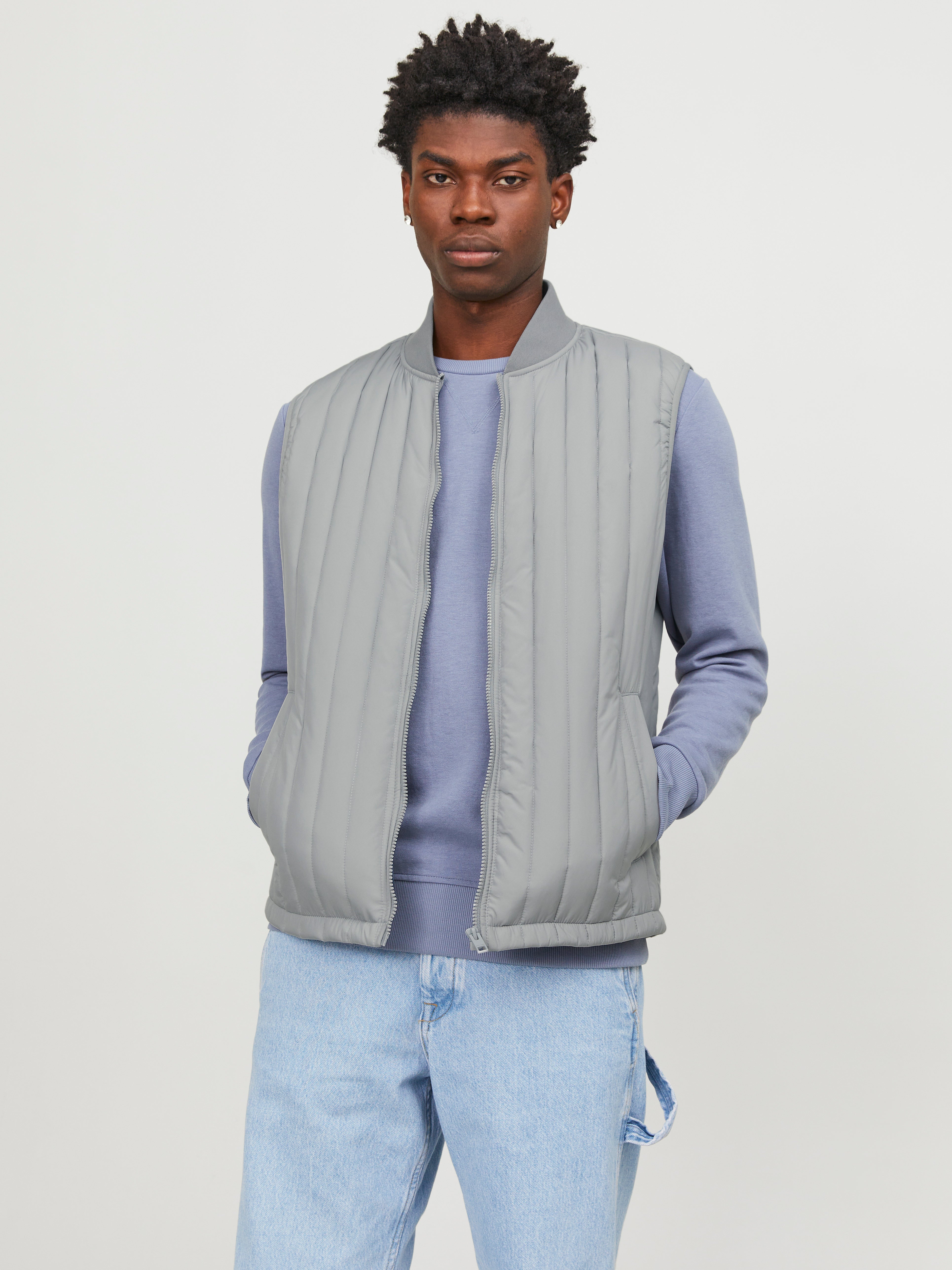 Jack&Jones maglia girocollo uomo in cotone beige
