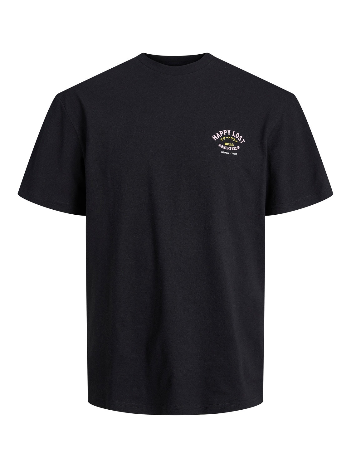 Jack & Jones Printet Crew neck T-shirt -Black - 12237761
