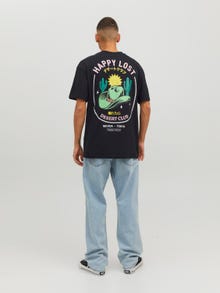 Jack & Jones Printet Crew neck T-shirt -Black - 12237761