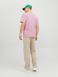 Jack & Jones Gedruckt Rundhals T-shirt -Prism Pink - 12237762