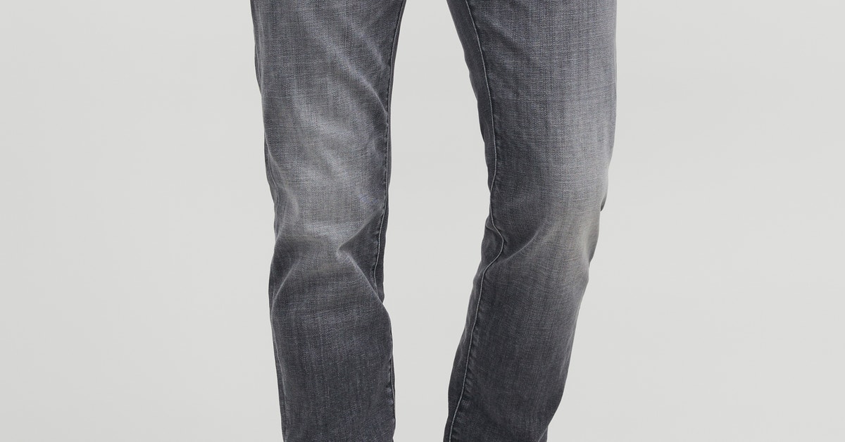 JJITIM JJDAVIS JJ 674 Slim Straight Fit jeans | Medium Grey | Jack  