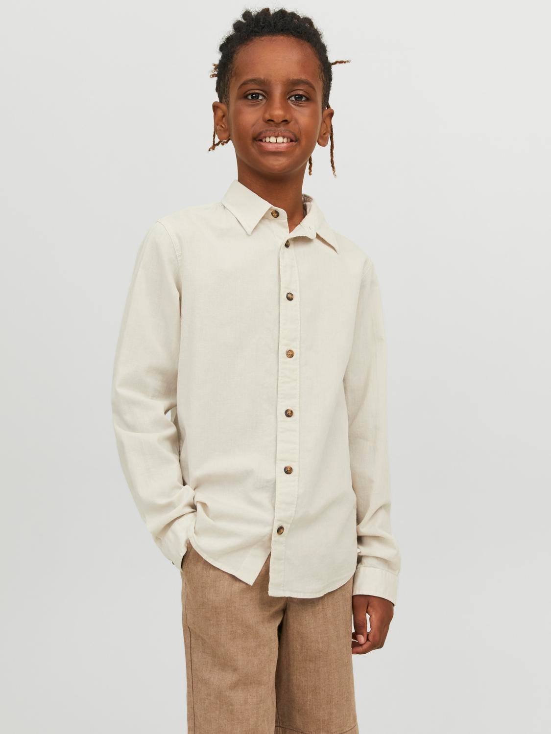 Jack & Jones Chemise à boutons Pour les garçons -Moonbeam - 12237816