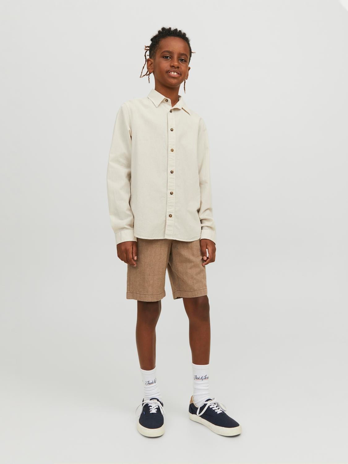 Jack & Jones Chemise à boutons Pour les garçons -Moonbeam - 12237816