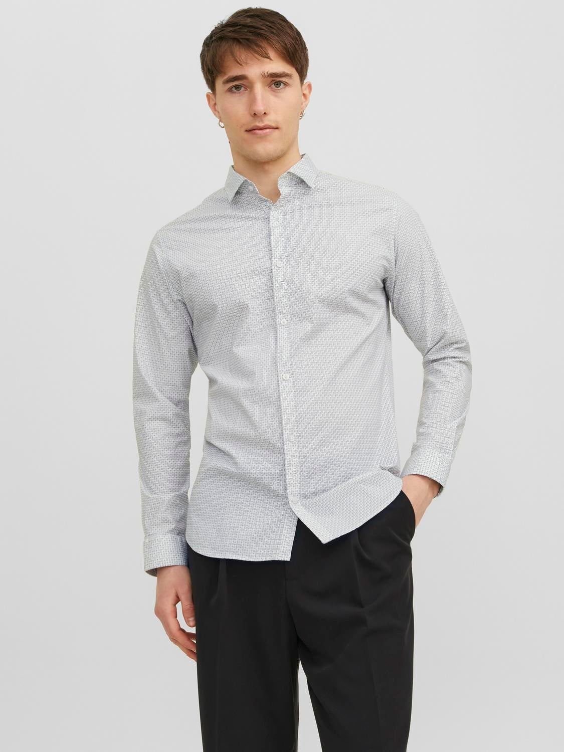 Jack and jones white hot sale shirt