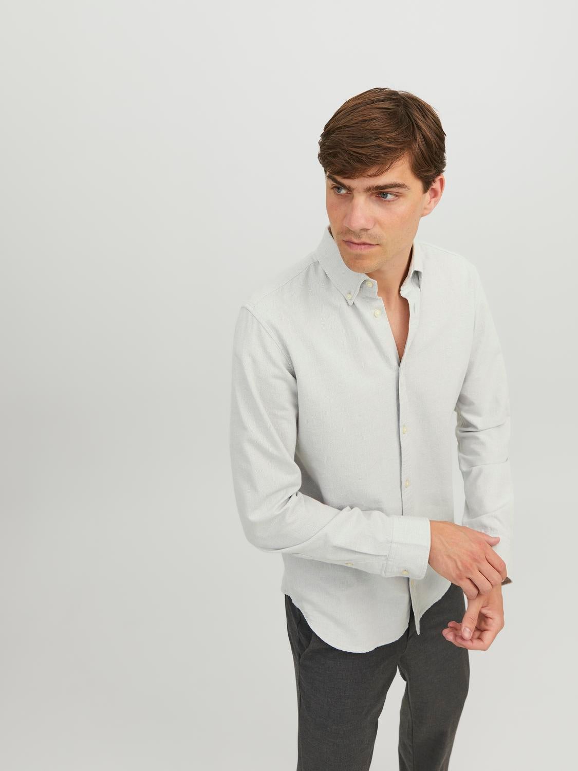 Jack and jones grey 2024 shirt