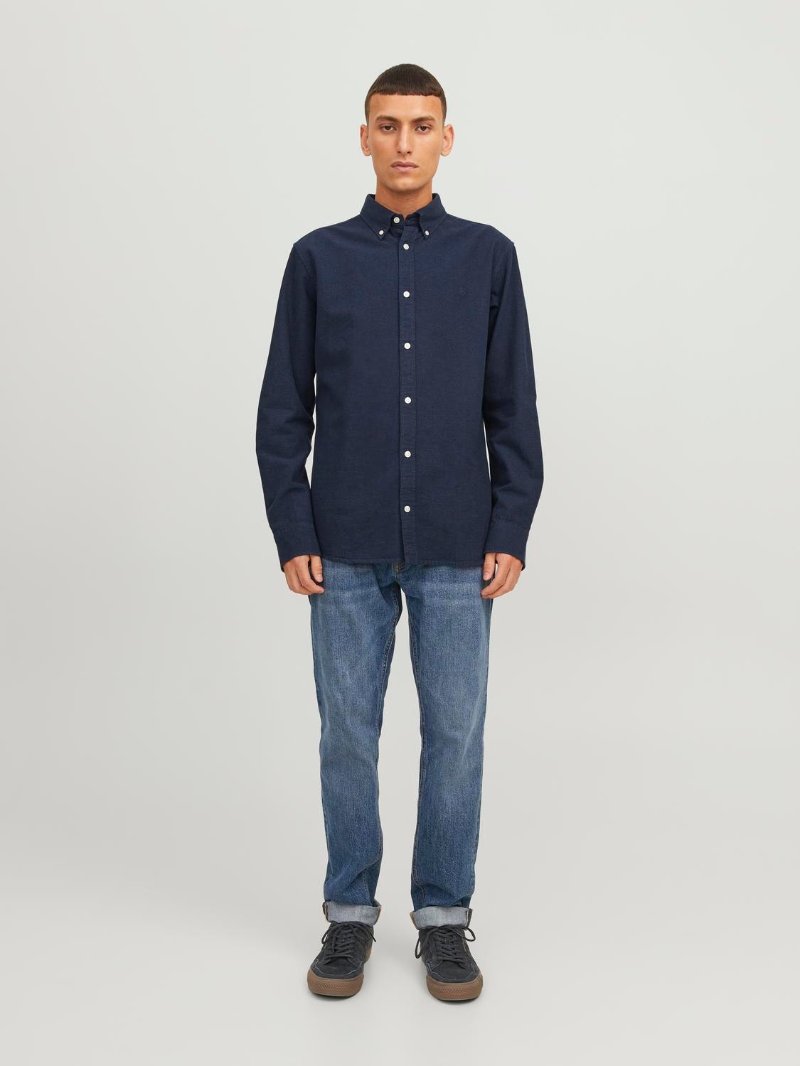 Jack & Jones Slim Fit Skjorta -Perfect Navy - 12237937