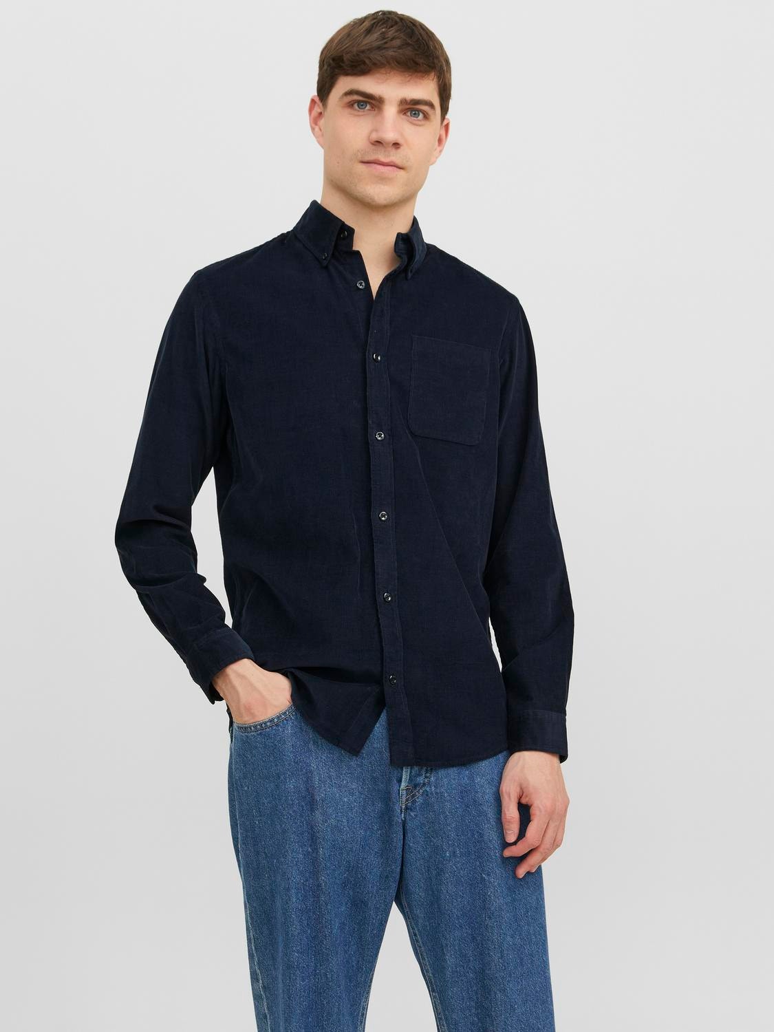 Jack & Jones Slim Fit Overhemd -Perfect Navy - 12237938