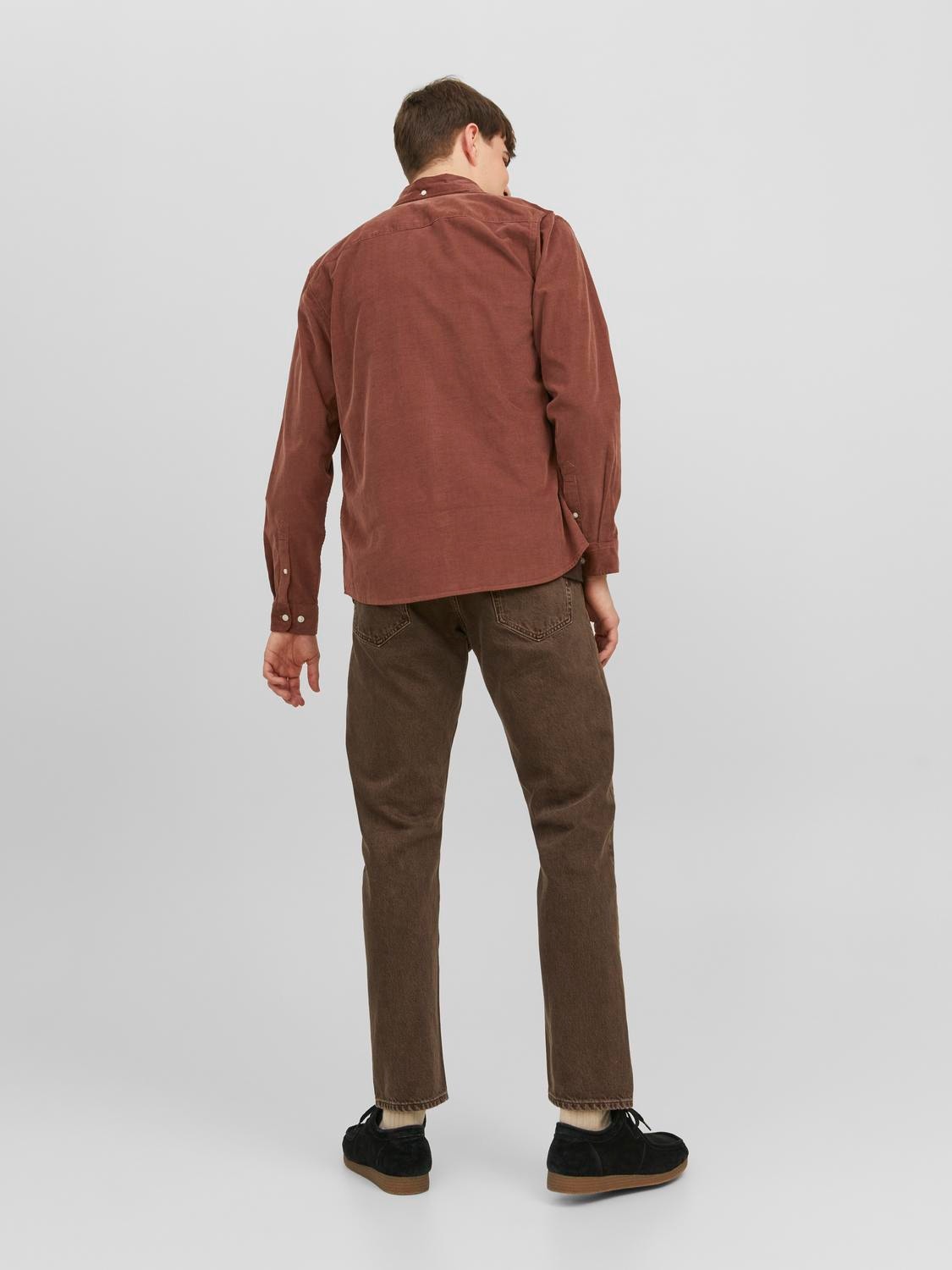 Jack & Jones Slim Fit Hemd -Cambridge Brown - 12237938