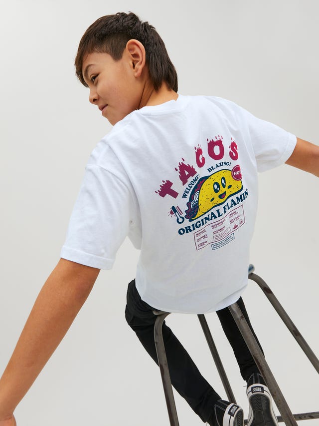 Jack & Jones Nadruk T-shirt Dla chłopców - 12237939