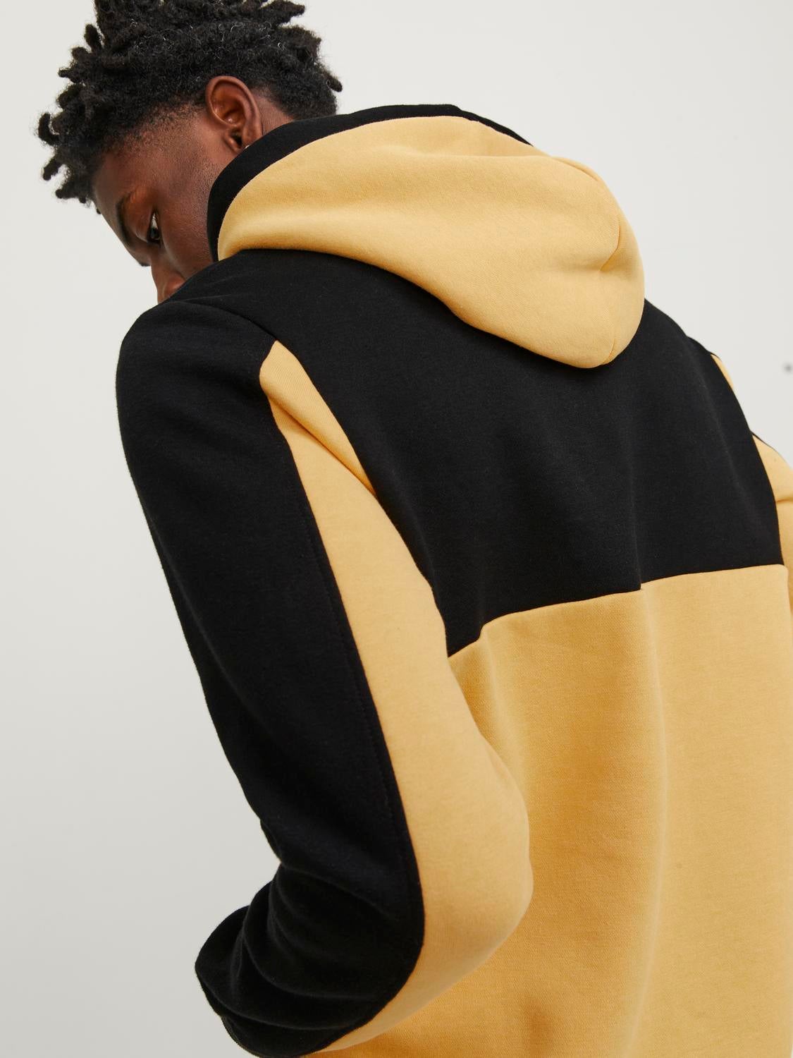 Black and 2024 yellow hoodie mens