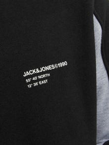Jack & Jones Barevný blok Mikina s kapucí -Light Grey Melange - 12237942