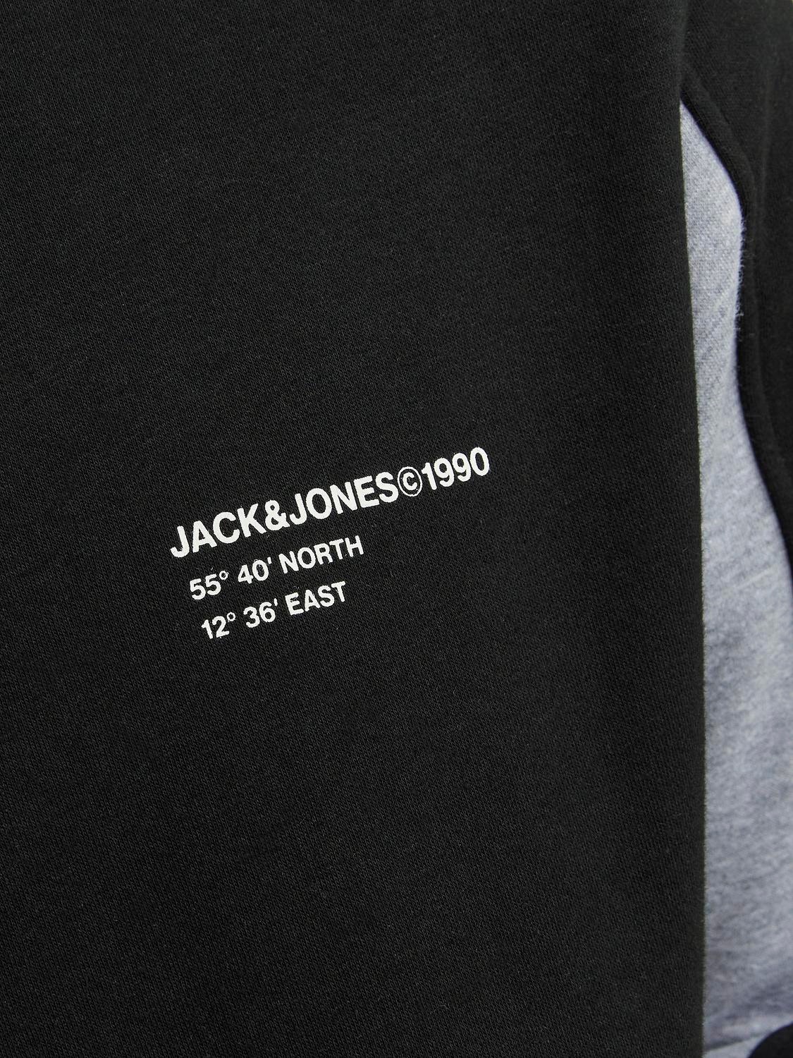 Jack & Jones Felpa con cappuccio Con color block -Light Grey Melange - 12237942