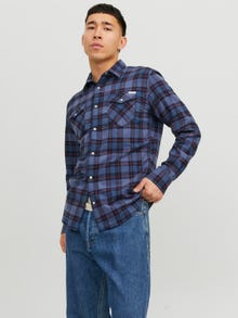 Jack & Jones Slim Fit Geruit overhemd -Vintage Indigo - 12238027